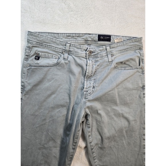 Men's AG Adriano Goldschmied Everette Jeans Pants Slim Straight Blue Size 33x34 - Picture 2 of 10